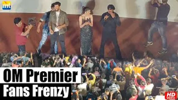 Fans Create Mass Hysteria At 'OM' Premiere with Aditya Roy Kapur, Jackie Shroff & Sanjana Sanghi