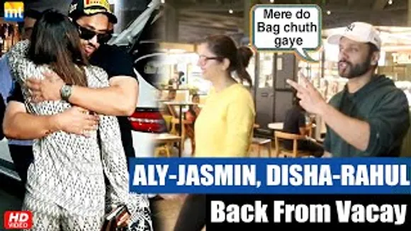 Couple: Disha Parmar with Hubby Rahul Vaidya & Jasmin Bhasin with Aly Goni return Home from Vacations