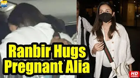 Papa Ranbir Kapoor Surprises Mommy-To-Be Alia Bhatt As She Flaunts Her Baby Bump On Her Return