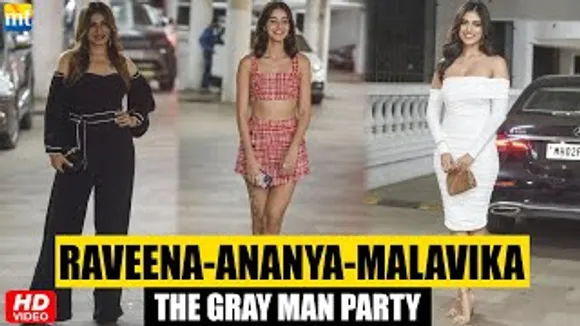 Ananya Panday, Raveena Tandon and Malavika Mohana spread Glamour at The Gray Man's Bash