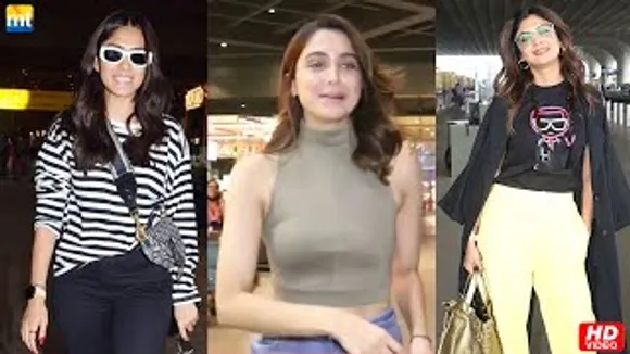 Shilpa Shetty's warm Smile, Mrunal Thakur back from Sita Ramam event, Sharvari Wagh looks beautiful
