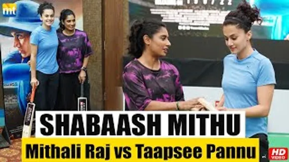 Mithali Raj V/S Taapsee Pannu Cricket Match With Media And Director Of 'Shabaash Mithu'