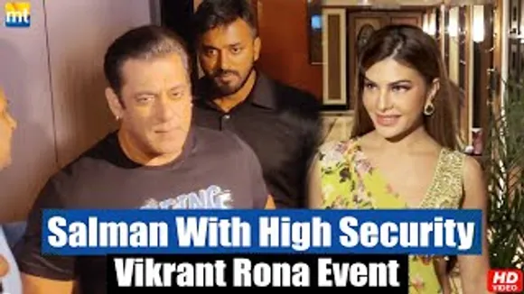 Amidst Life Threat Report, Salman Khan enters With High Security Along With Jacqueline Fernandez At 'Vikrant Rona' Event
