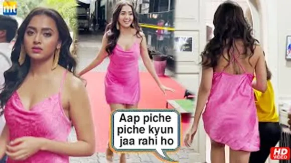 'Aap Ulta Kyun Chal Rahe Ho' Tejasswi Prakash runs away from Media, paps follows