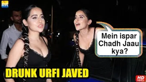 'Kya chahte ho kya karun main?' - DRUNK Urfi Javed's midnight Nautanki on road
