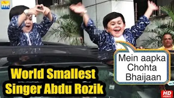 World Smallest Singer Abdu Rozik arrives with Just Sul says 'Mein Chohta Bhaijaan'