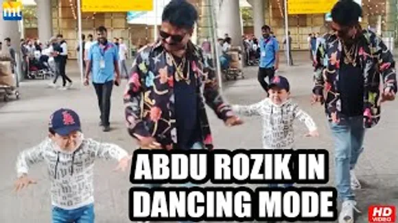 Salman Khan's Chote Ustad Abdu Rozik & Just Sul arrive in Mumbai in Dancing Mode at airport