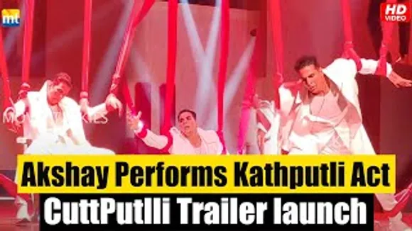 Akshay Kumar performs a Deadly Kathputli Act at CuttPutlli Trailer launch