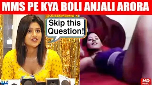 MMS video leak controversy: Watch Anjali Arora reaction At 'Saiyyan Dil Mein Aana Re' Music Video Launch