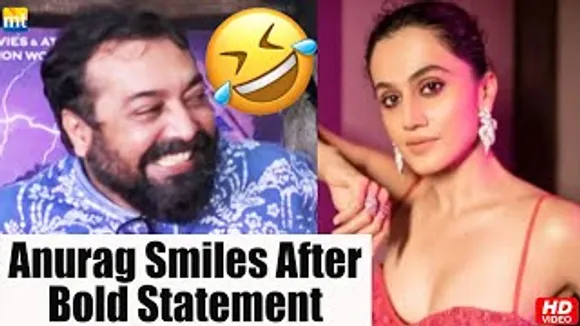 Anurag Kashyap Smiles on Red Carpet post controversial bold statement on his heroine Taapsee Pannu