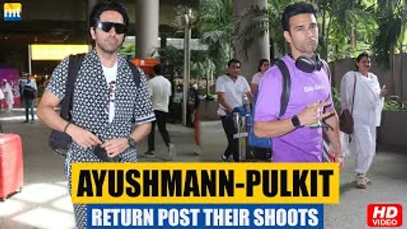 Ayushmann Khurrana And Pulkit Samrat Return To Mumbai Post Their Film Shootings