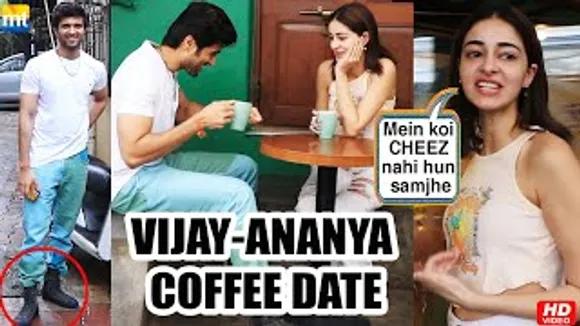 Vijay Deverakonda finally in SHOES after long time with Ananya Panday on a Coffee Date