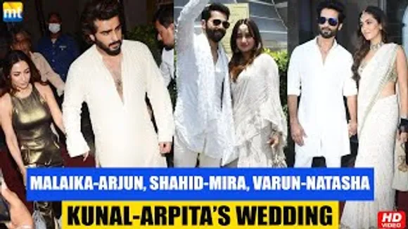 Couple Goals Arjun-Malaika, Varun-Natasha, Shahid-Mira arrive at Kunal Rawal-Arpita Mehta's Wedding