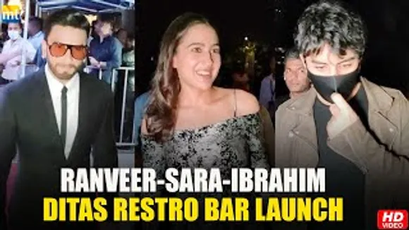 Sara Ali Khan, her bro Ibrahim Ali Khan & Ranveer Singh all keep distance from each other at event