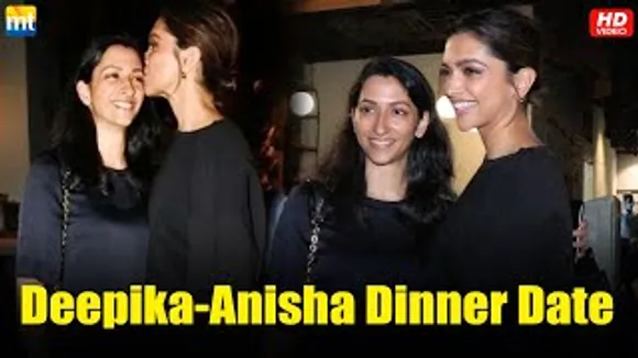 Deepika Padukone Kisses sister Anisha Padukone and the two smile wide for the paps on dinner date