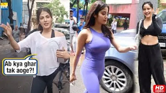 Janhvi Kapoor's glows in Fitting Gym Outfit, Rhea Chakraborty with her Bro, Neha Sharma post workout