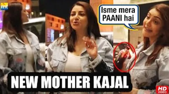 New Mother Kajal Aggarwal drinks BLACK WATER 😱, Gives Update on Indian 2 Release