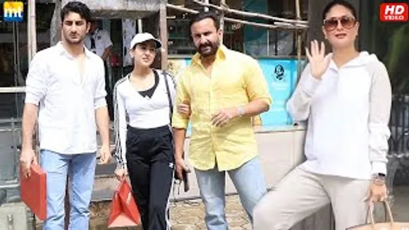 Saif Ali Khan, Sara Ali Khan & Ibrahim Ali Khan go to shopping, Kareena Kapoor & Karisma visits Papa Randhir Kapoor's house