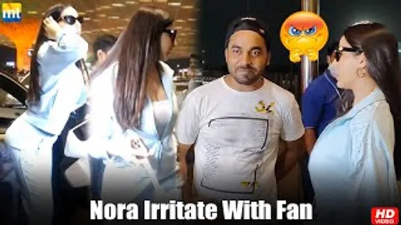 Nora Fatehi gets IRRITATED by fans who force her to stop and Take Selfies