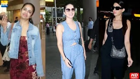 Nora Fatehi in All Black, Sunny Leone in Pyajana & Top, Balika Vadhu fame Avika Gor at airport