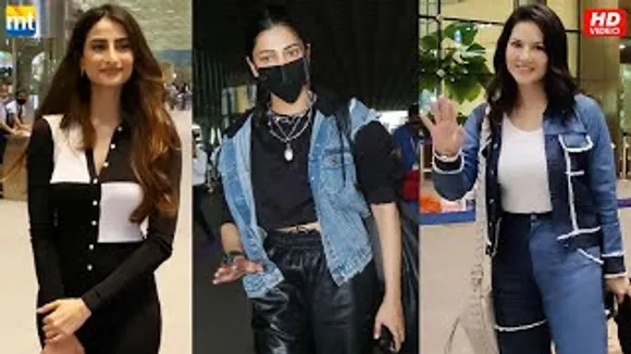 Palak Tiwari's Funky Shirt, Shruti Haasan refuses to remove Mask, Beautiful Sunny Leone at airport