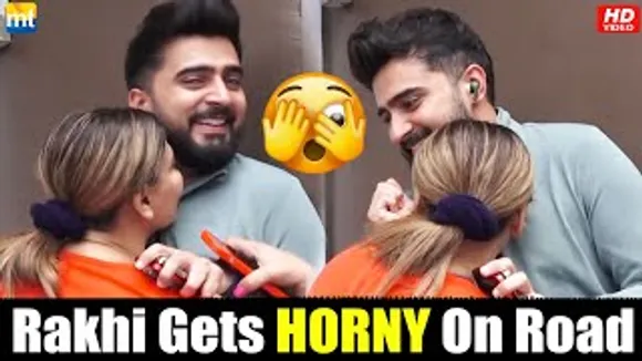 Rakhi Sawant gets WILD Romance on road with BF Adil Khan, says 'Tum Ghus Jao, Ghus Jaao'