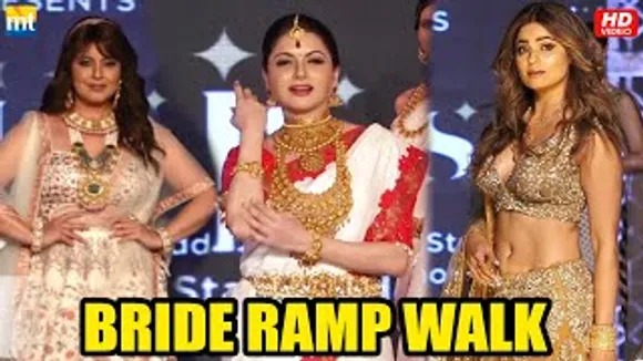 Post Break-Up Shamita Shetty, Post Cancer Treatment Mahima Chaudhary, Bhagyashree, Shriya Saran And others Walk The Ramp At A Fashion Show