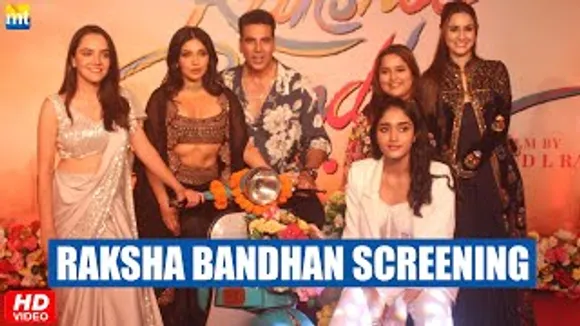 Raksha Bandhan Screening | Akshay Kumar With His Reel Sisters And Others | Uncut Video