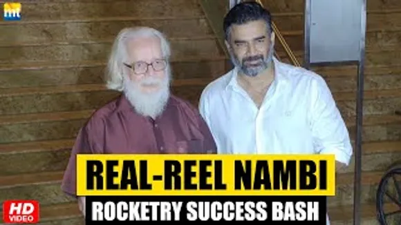 R Madhavan And Nambi Narayanan Come Together To Celebrate The Success Of Rocketry In Mumbai