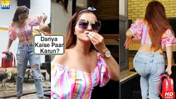 Rubina Dilaik takes help to entry vanity van, congrats Dheeraj-Vinny for their first Child