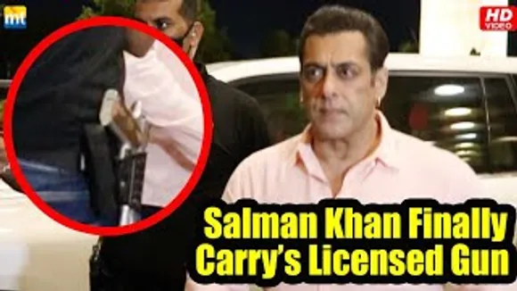 Salman Khan leaves the town with Police Security after getting a gun license