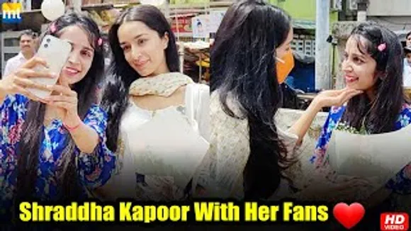 Shraddha Kapoor's sweet gesture to a female fan before taking off to Versova Jetty