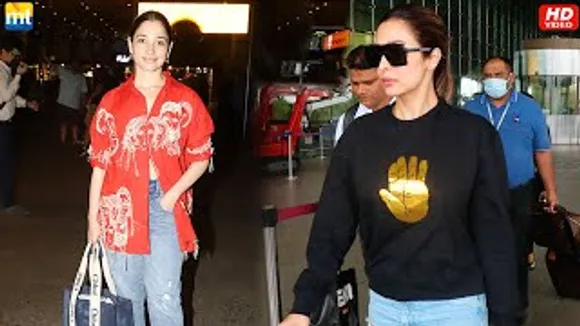 Malaika Arora's Black T-shirt Is Seaking Everyone's Attention, Tamannaah Bhatia stole the limelight in red shirt