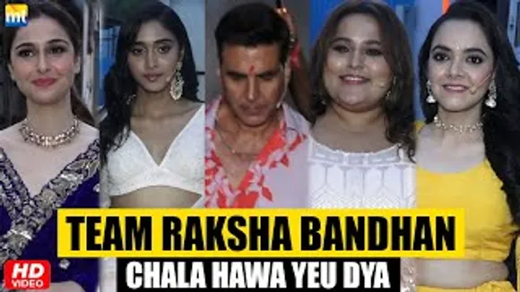 Akshay Kumar With 4 Reel Sisters At No. 1 Marathi Show 'Chala Hawa Yeu Dya' For 'Raksha Bandhan'