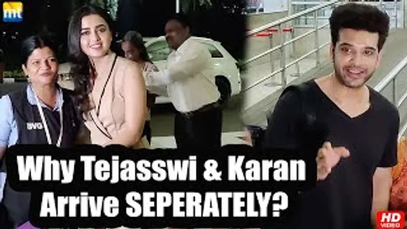 Tejasswi Prakash & BF Karan Kundrra arrive SEPERATELY at the airport, what's wrong between them?