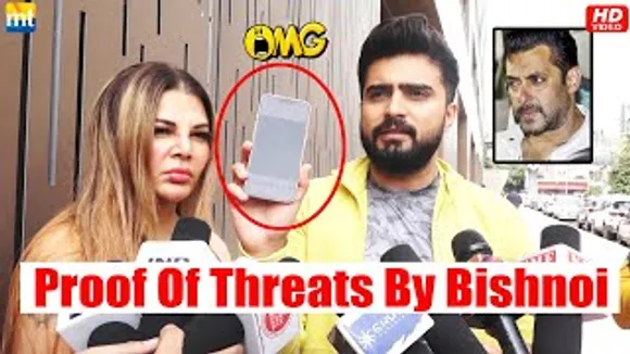 Rakhi Sawant's BF Adil Khan shows PROOF of getting Threats by Bishnoi Goons Linked to Salman Khan