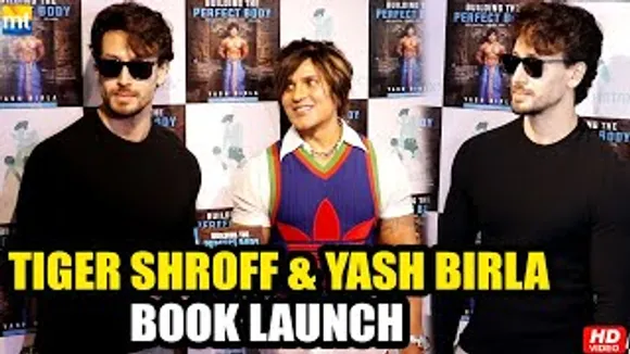 Action Man Tiger Shroff arrives with Yash Birla at  'Building The Perfect Body' Book Launch