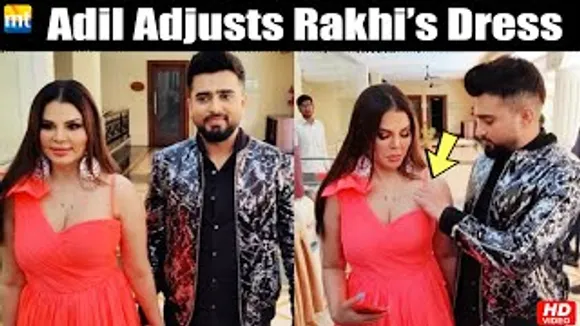 Rakhi Sawant's BF Adil Adjusts her Dress in PUBLIC During 'Tu Mere Dil Mein Rahne Ke Layak Nahi' Press Meet