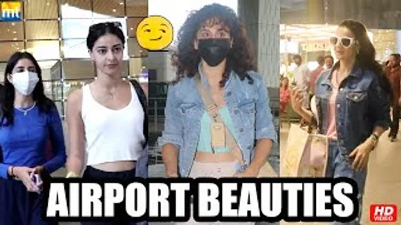 Ananya Panday And Navya Navel return from Vacation, Taapsee Pannu in ATTITUDE And Sakina Ameesha Patel At The Airport