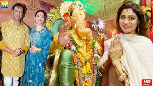 Babli Bouncer Tamannaah Bhatia & Shamita Shetty visit Lalbaugcha Raja to seeks blessings