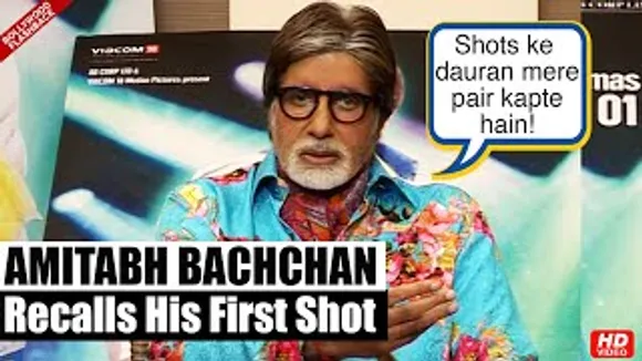 "My legs vibrate during shots" Amitabh Bachchan recalls giving his first shot