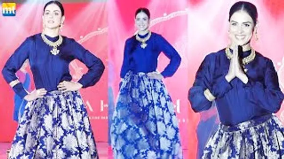 Genelia Deshmukh looks traditional beauty in Ethnic Jewellery launched by Reliance Mahalaya