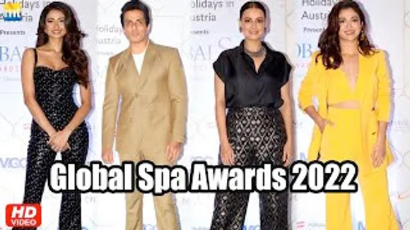 Palak Tiwari, Sonu Sood, Dia Mirza & Ridhima Pandit At Green Carpet of Global Spa Awards 2022