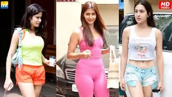 Janhvi Kapoor & Sara Ali Khan in short, Pooja Hegde in fitting outfit at post workout sessions