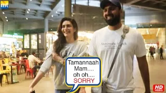 Cameraman mistakenly calls Karishma Tanna as "Tamannaah", see how she reacts to it