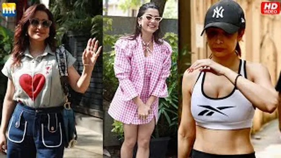 Malaika Arora post Yoga sessions, Rashmika Mandanna looks SEXY in Pink dress, Tisca Chopra Post lunch time