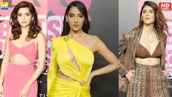 Nora Fatehi rocks GQ Best Dressed 2022 In Neon outfit Along With young girls Sanjana Sanghi, Mithila Palkar & Shriya Pilgaokar