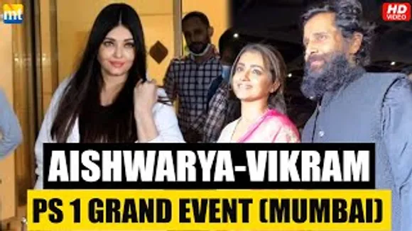 Aishwarya Rai, Chiyaan Vikram, Trisha & AR Rahman Arrive In Mumbai For PS-1's Grand Event