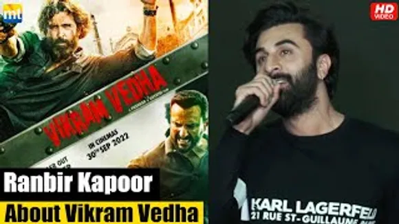 'Brahmastra' Actor Ranbir Kapoor supports Hrithik Roshan & Jiju Saif Ali Khan's 'Vikram Vedha'