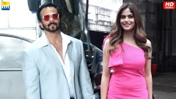 Cirkus Director Rohit Shetty in Film City for Shoot, SHE fame Aaditi Pohankar, was seen on the set